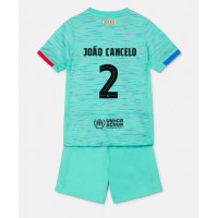 Barcelona Joao Cancelo #2 3rd trikot Kinder 2023-24 Kurzarm (+ Kurze Hosen)